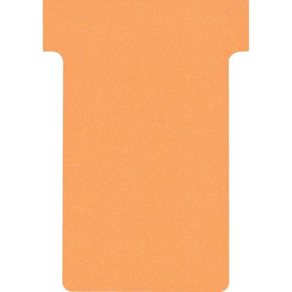 T-Karten Größe 1 17x47mm orange VE=100 Stück
