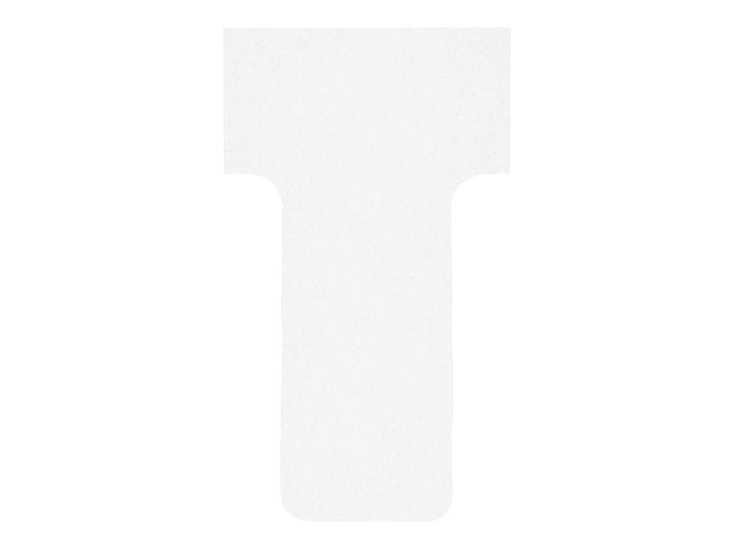 Nobo - T-Karte - 1.65 x 4.9 cm - Größe 1 - weiß (Packung mit 100)