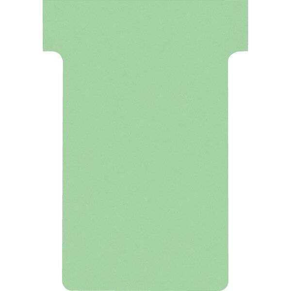 T-Karten Größe 1 17x47mm hellgrün VE=100 Stück