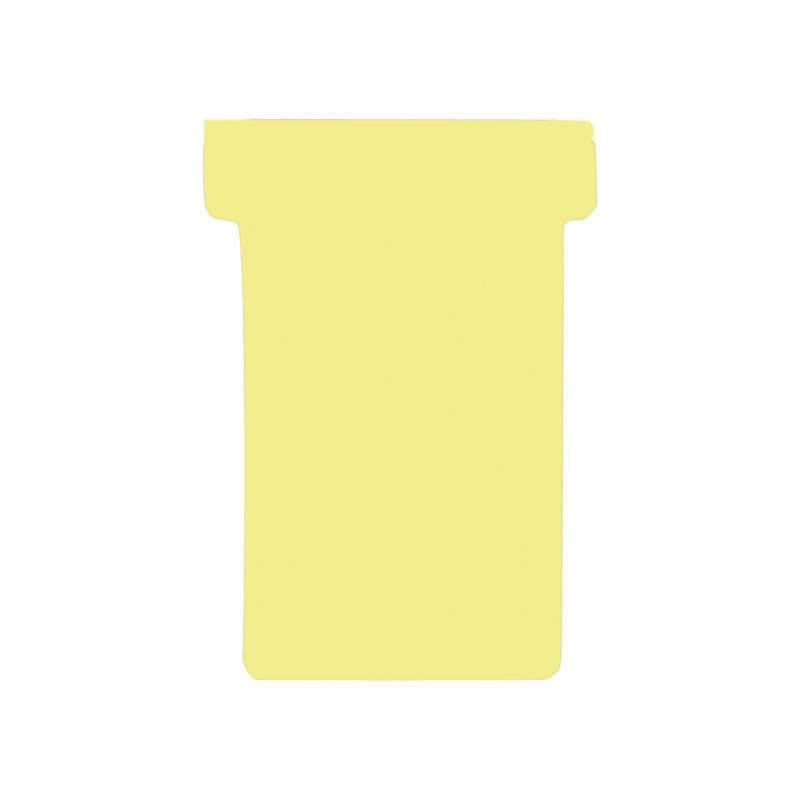 Franken GmbH FRANKEN - T-Karte - 5.9 x 8.2 cm - Größe 2 - Gelb (Packung mit 100)
