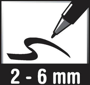 Franken Tafelschreiber Z1902 03 nachfüllbar 2-6mm bl 10 St./Pack.