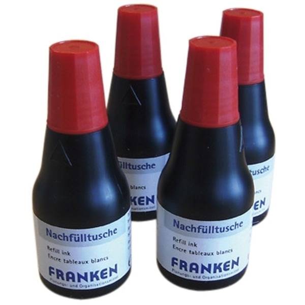Nachfülltusche für Tafelschreiber und JumboMarker VE=4x 25ml rot