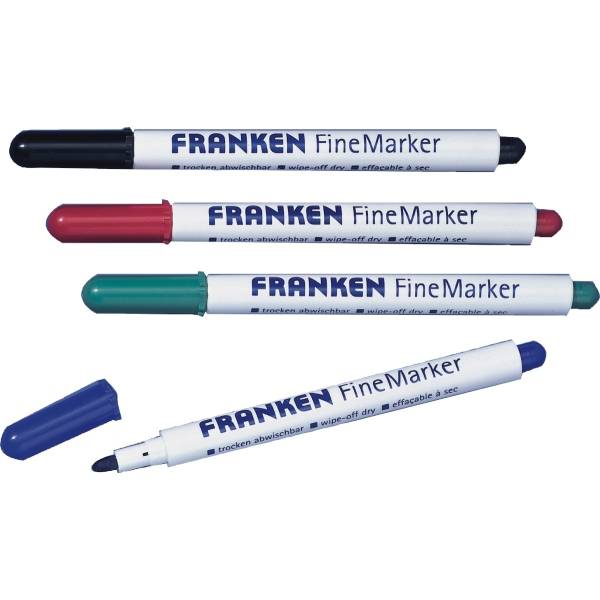 Whiteboardmarker FineMarker 1-2mm 4 Farben VE=4 Stück