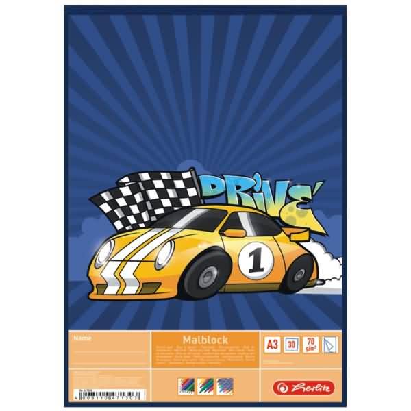 Malblock A3 30 Blatt Comic-Motive sortiert