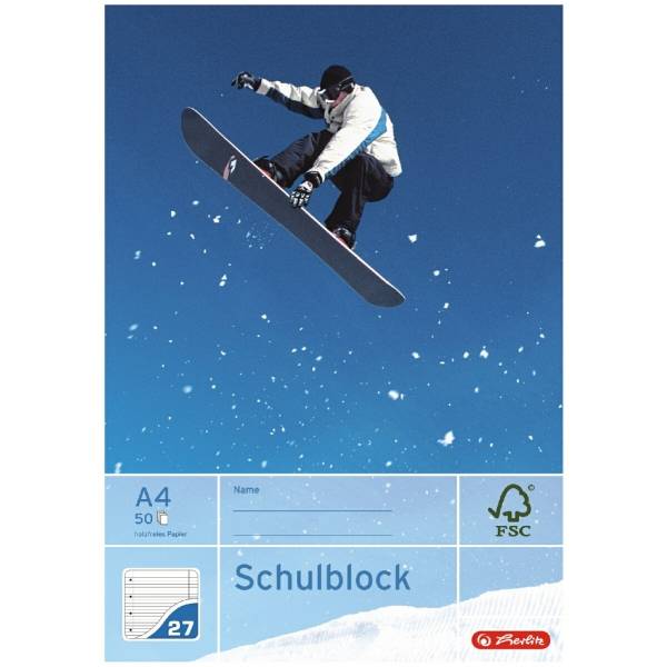 Schulblock A4 Lineatur 27