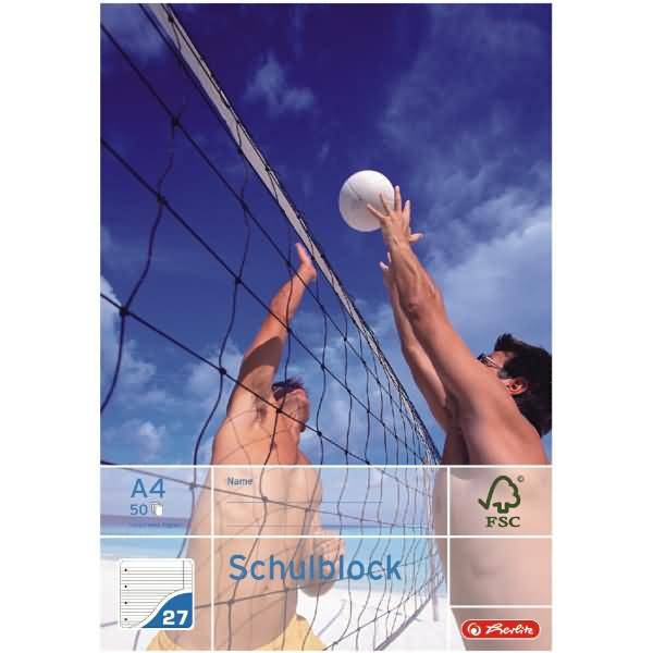 Schulblock A4 Lineatur 27