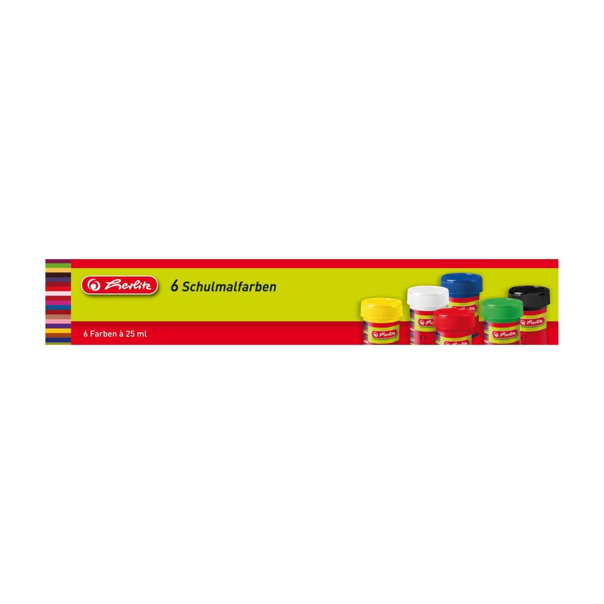 Herlitz - Farbe - verschiedene Farben - 20 ml (Packung mit 6)