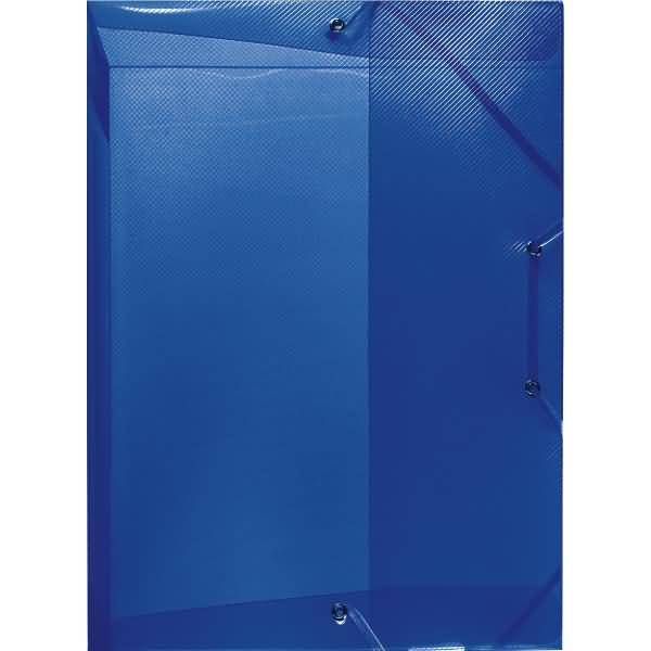 Heftbox A4 blau/transluzent