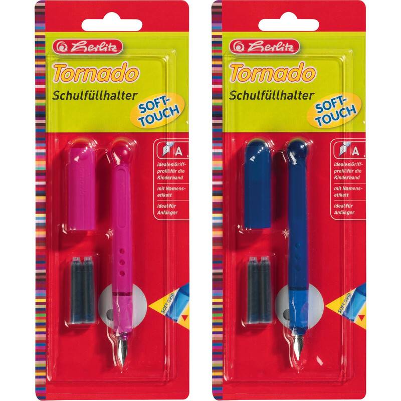 herlitz Füllhalter Tornado Softtouch, Federbreite: A