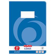 Herlitz 3322708, Blau, 16 Blätter, Liniertes Papier, A4, 80 g/m², Junge/Mädchen