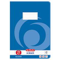 Herlitz 3322708, Blau, 16 Blätter, Liniertes Papier, A4, 80 g/m², Junge/Mädchen