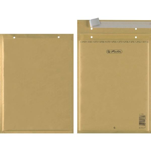 Luftpolstertasche Größe 7/G 25x34,5cm haftklebend braun VE=2 Stück