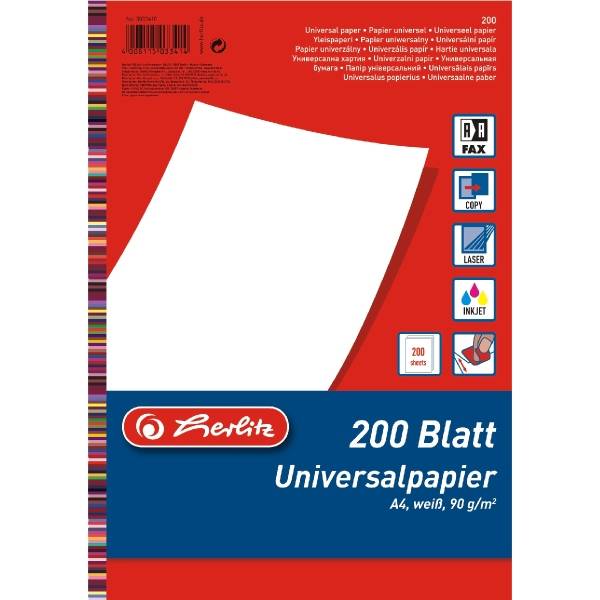 Kopierpapier A4 90g/qm weiß VE=200 Blatt