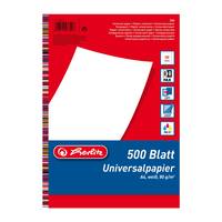 Herlitz 5033402, Universal, A4 (210x297 mm), 500 Blätter, Weiß, 80 g/m²
