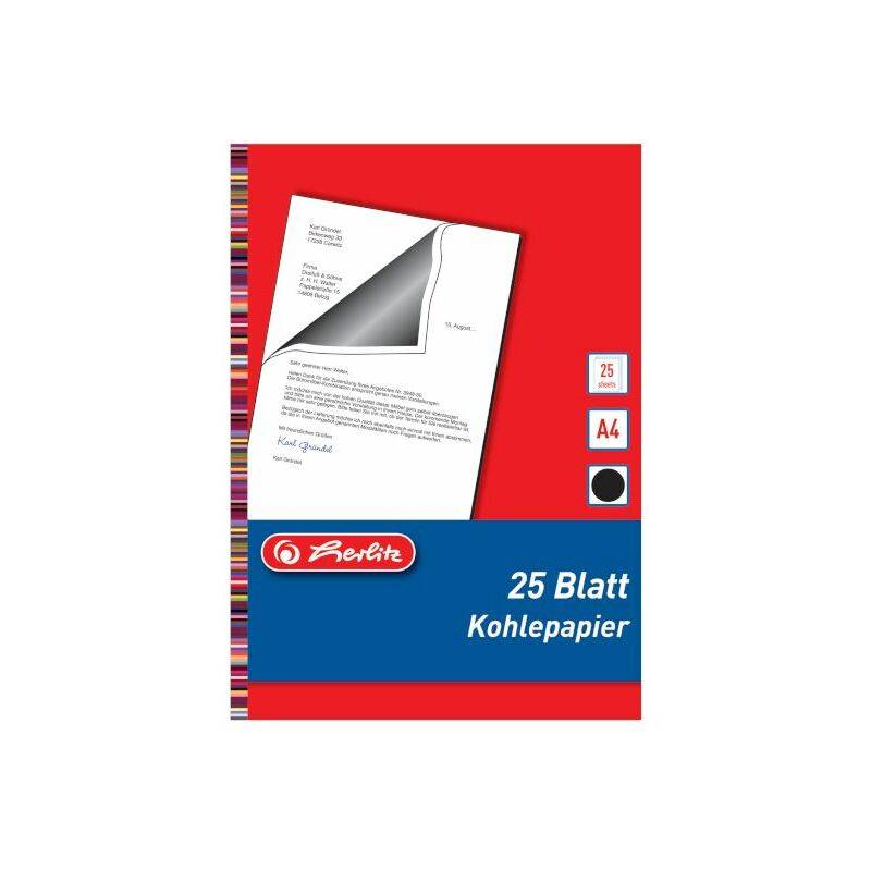 herlitz Kohlepapier, DIN A4, Inhalt: 25 Blatt
