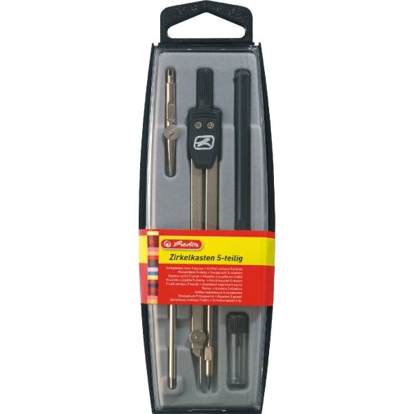 Zirkelkasten 5-teilig schwarz