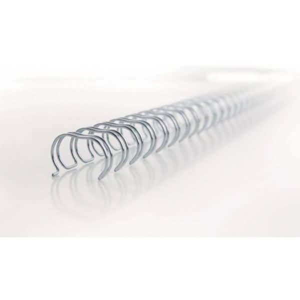 Drahtbinderücken WireBind A4 5mm VE=100 Stück silber