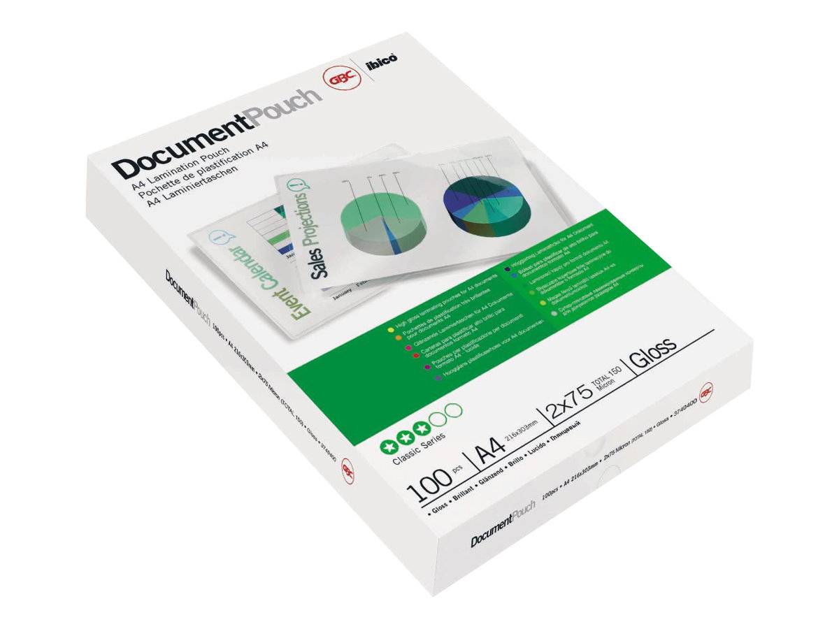 GBC Lam Pouch A4 2X175 mic Gloss - 100er-Pack - glänzend - A4 (210 x 297 mm)