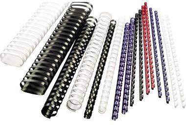GBC Plastikbinderücken 4028177 DIN A4 12mm schwarz 100 St./Pack.
