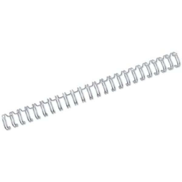 Drahtbinderücken WireBind A4 8mm VE=25 Stück silber
