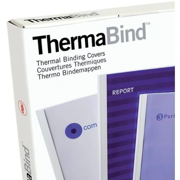 Thermobindemappe Standard A4 3mm VE=25 Stück weiß