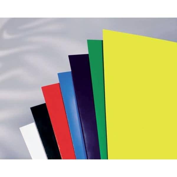 Deckblätter HiGloss + HiClear Kombipack 50 Stück schwarz