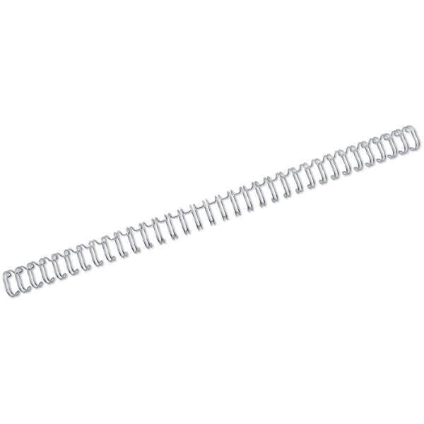 Drahtbinderücken 11mm 34 Ringe Teilung 3:1 silber VE=100 Stück