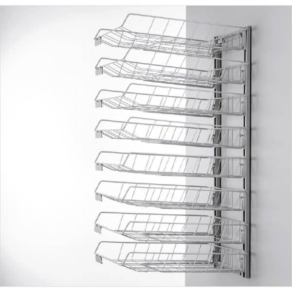 Wandsortieranlage Sorter 1008 8 Körbe silbergrau