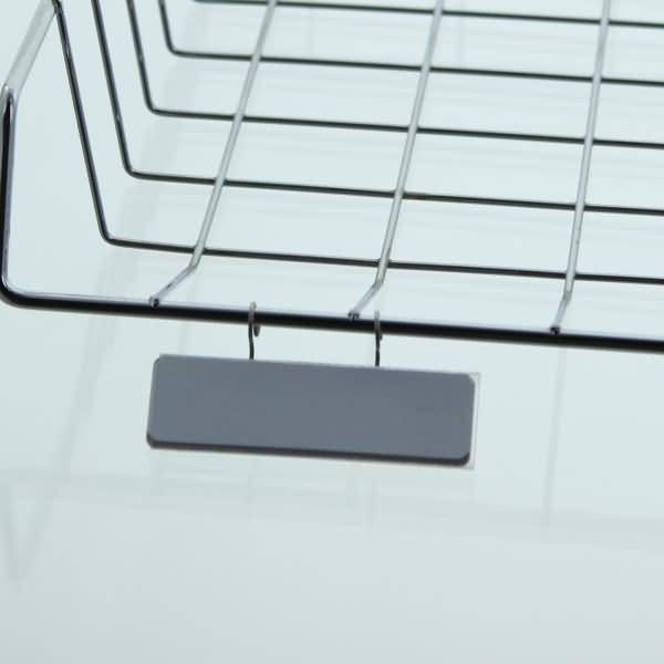 Beschriftungsschildchen 121 für Briefkörbe und Tablare BxH 68x20mm verzinkt