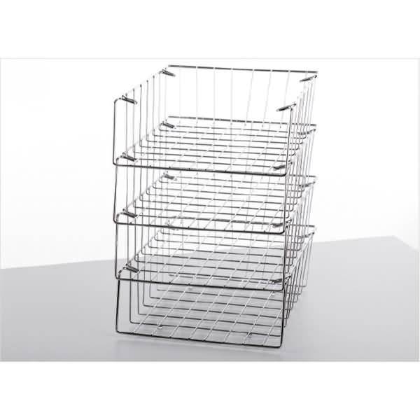 Briefablage-Set Langformat Set 2 4 Körbe B4 chrom