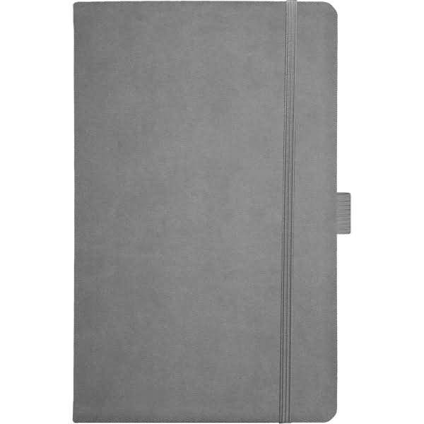 Notizbuch 13x21m 80 Blatt blanko grau