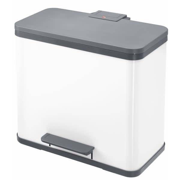 Tret-Abfalltrenner ProfiLine Solid Öko duo L 17+9 Liter weiß