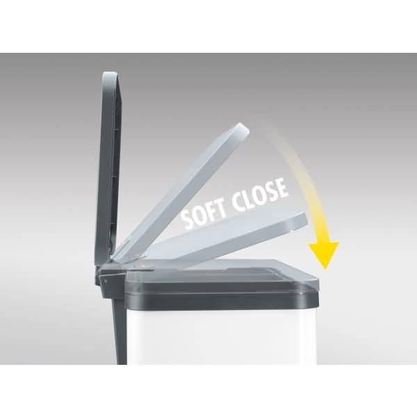 Tret-Abfalltrenner ProfiLine Solid Öko duo L 17+9 Liter weiß