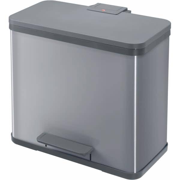 Tret-Abfalltrenner ProfiLine Solid Öko duo L 17+9 Liter silber