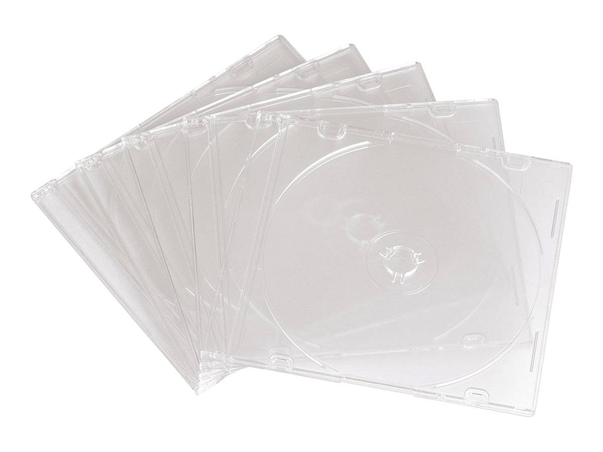 Hama - Slim Jewel Case für Speicher-CD - Kapazität: 1 CD - durchsichtig (Packung mit 25)