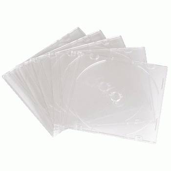 Hama - Slim Jewel Case für Speicher-CD - Kapazität: 1 CD - durchsichtig (Packung mit 25)