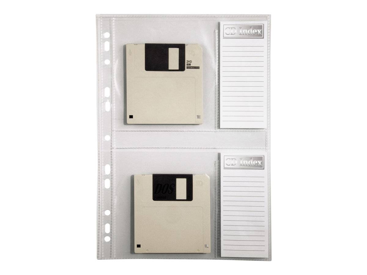 Hama - CD/DVD-Hülle - Kapazität: 2 CD/DVD - durchsichtig (Packung mit 10)