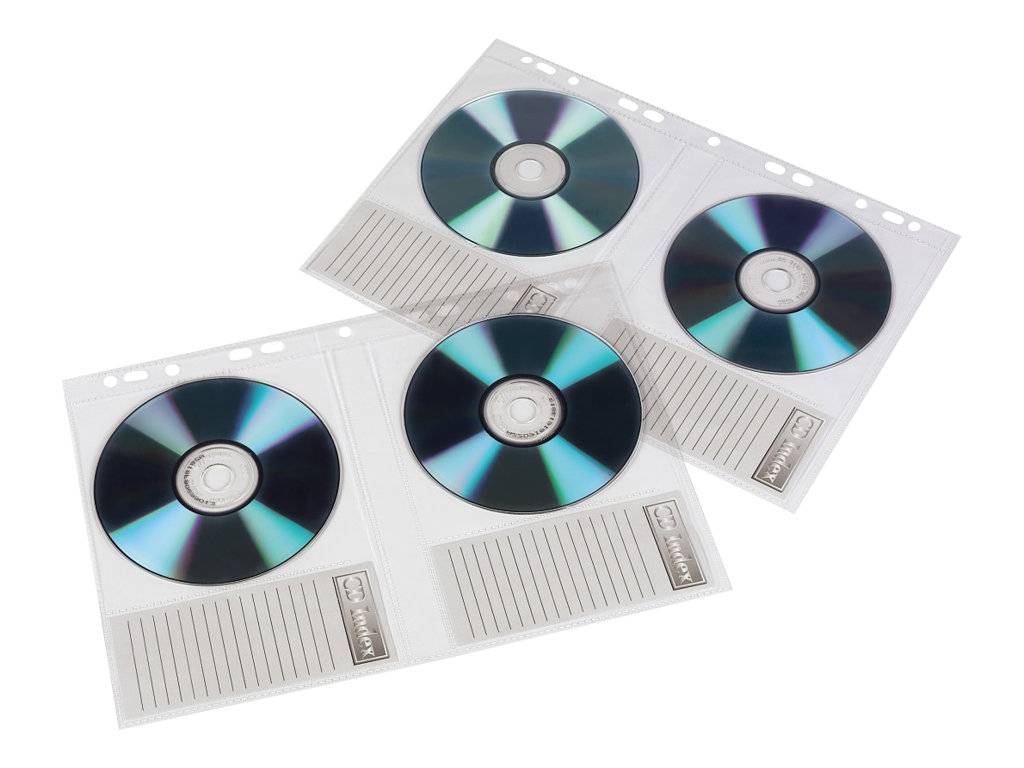 Hama - CD/DVD-Hülle - Kapazität: 2 CD/DVD - durchsichtig (Packung mit 10)