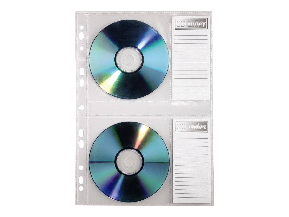 Hama - CD/DVD-Hülle - Kapazität: 2 CD/DVD - durchsichtig (Packung mit 10)