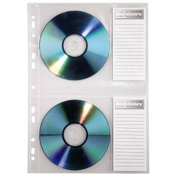 Hama - CD/DVD-Hülle - Kapazität: 2 CD/DVD - durchsichtig (Packung mit 10)