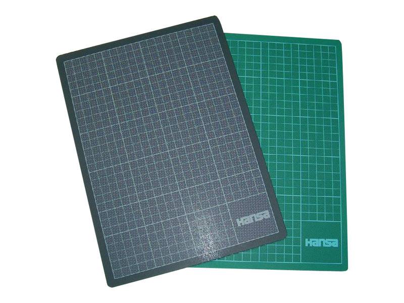 STYRO - HANSA - Schneideunterlage - 45 x 30 cm - Schwarz/Grün