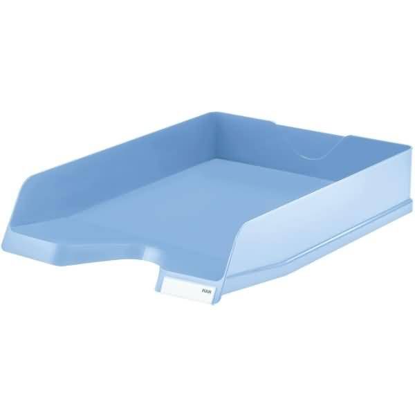 Briefablage Viva A4/C4 stapelbar mit Clip eisblau