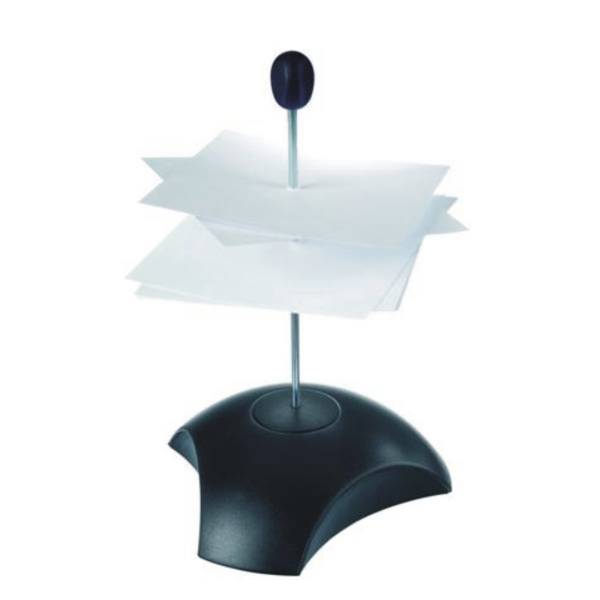 Zettelspießer Delta mit Schutzkappe schwarz