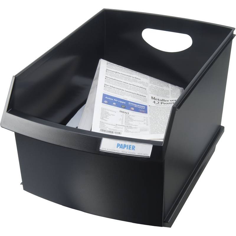 HAN Papierkorb LOGO-DRIVE, Polystyrol, 25 Liter, schwarz