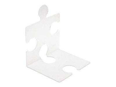 HAN PUZZLE - Buchstütze - Kunststoff - Translucent Clear (Packung mit 2)