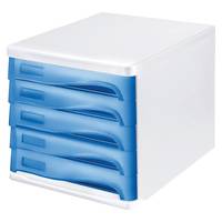 Helit H2401734, Kunststoff, Blau, A4, A4, Flache Datei, Letter, Hinweis, Papier, 268 mm