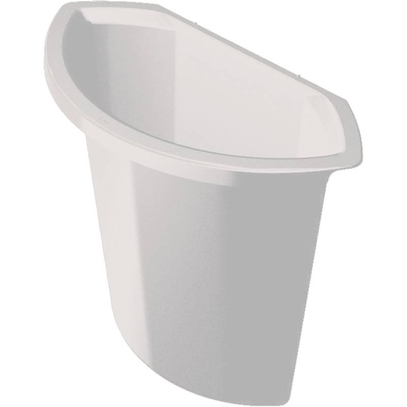 helit Abfall-Einsatz, Fassungsvermögen: 6 Liter, lichtgrau