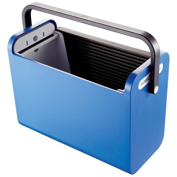 Hängemappenbox Mobile Office 192x397x303mm schwarz-blau