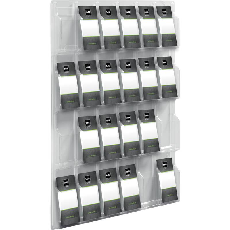 helit Wanddisplay "the clearly", 24 x 1/3 DIN A4 hoch