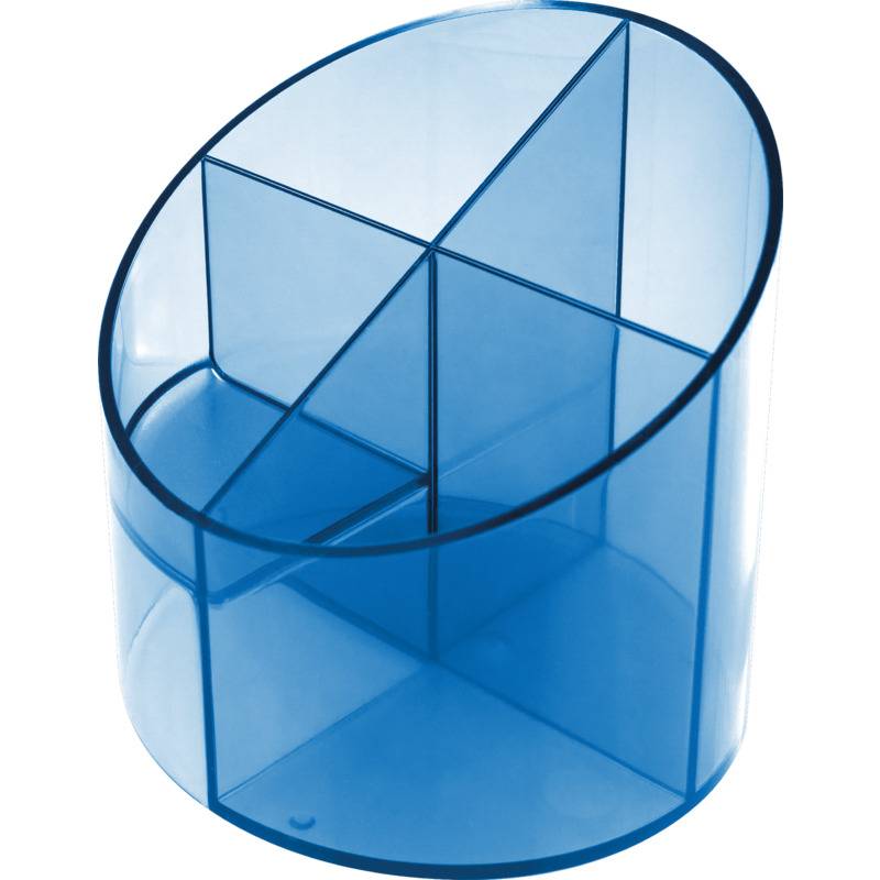helit Multiköcher "the cross", 4 Fächer, blau-transparent